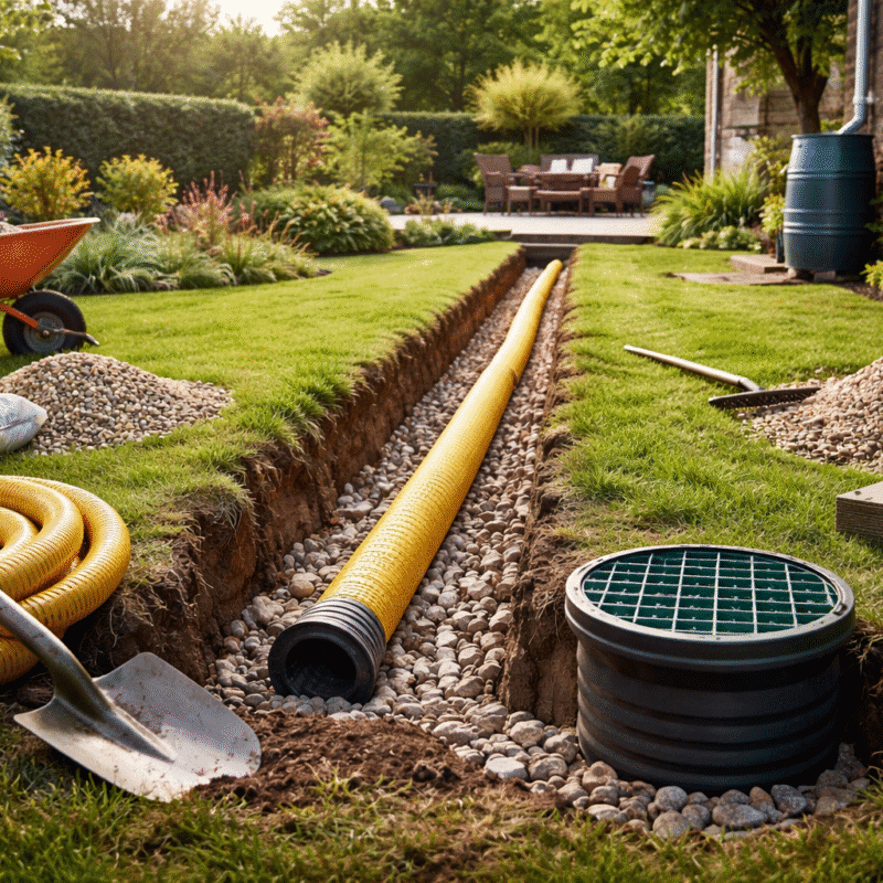 Drainage in tuin aanleggen: zo draineert u uw tuin