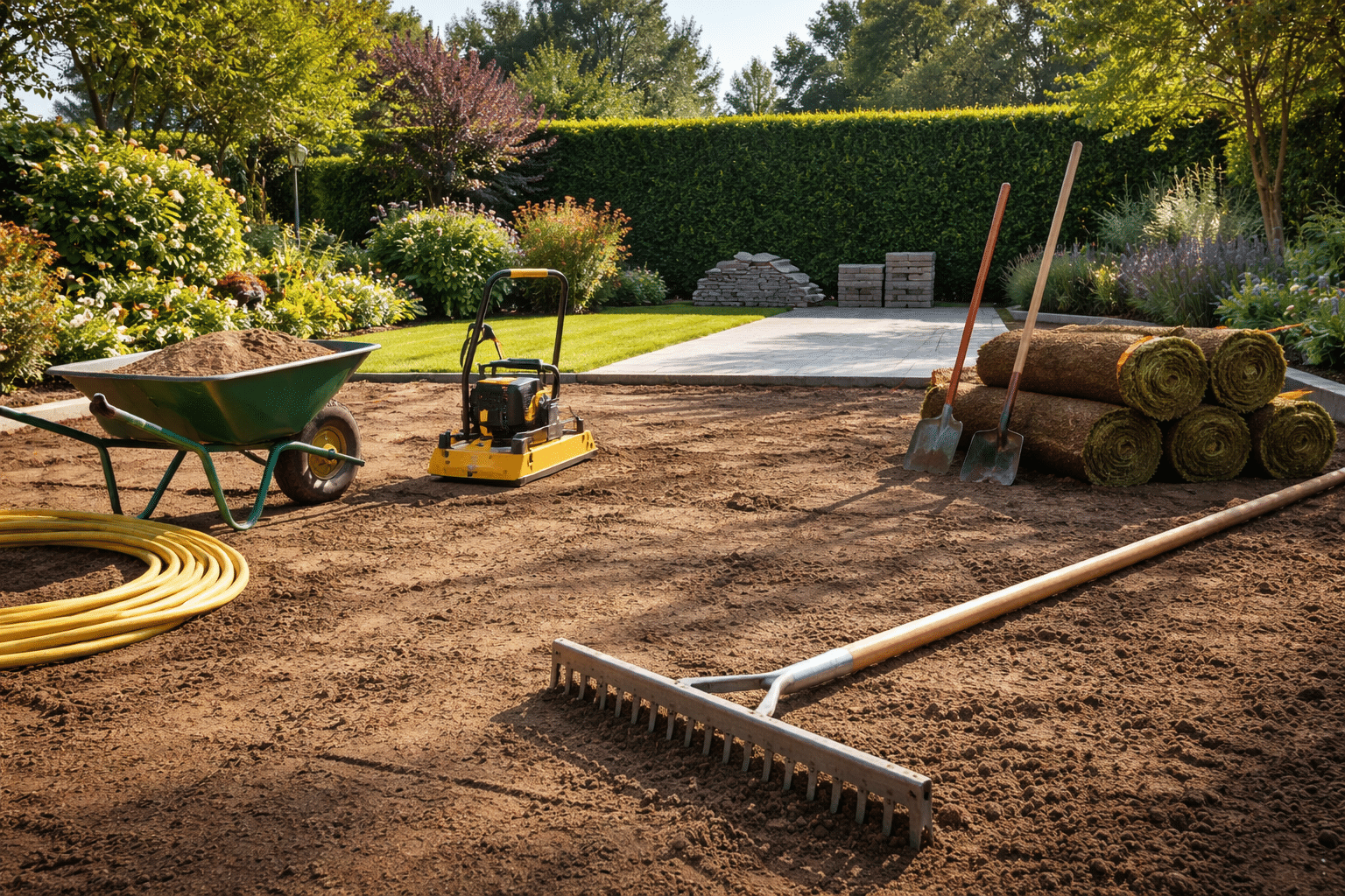 Hoe egaliseert u een tuin? Een gazon egaliseren doet u zo!